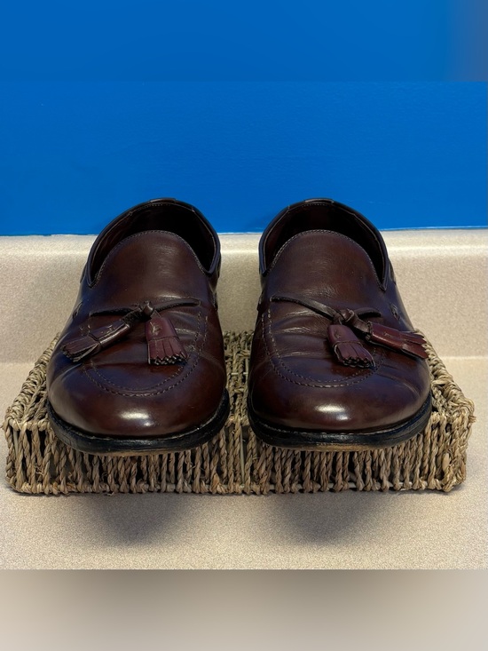 VTG Allen Edmonds Brown Burgundy Grayson Tassel Loafers Men Sz 9.5 D Cat’s Paw main image 10